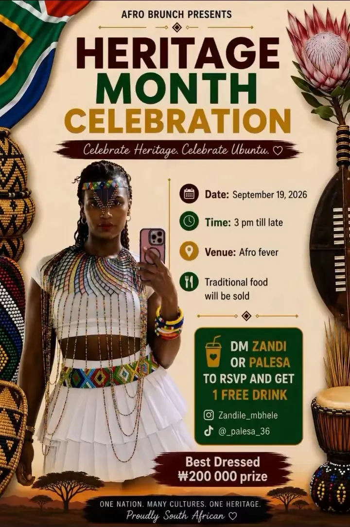 South African Heritage Day flyer
