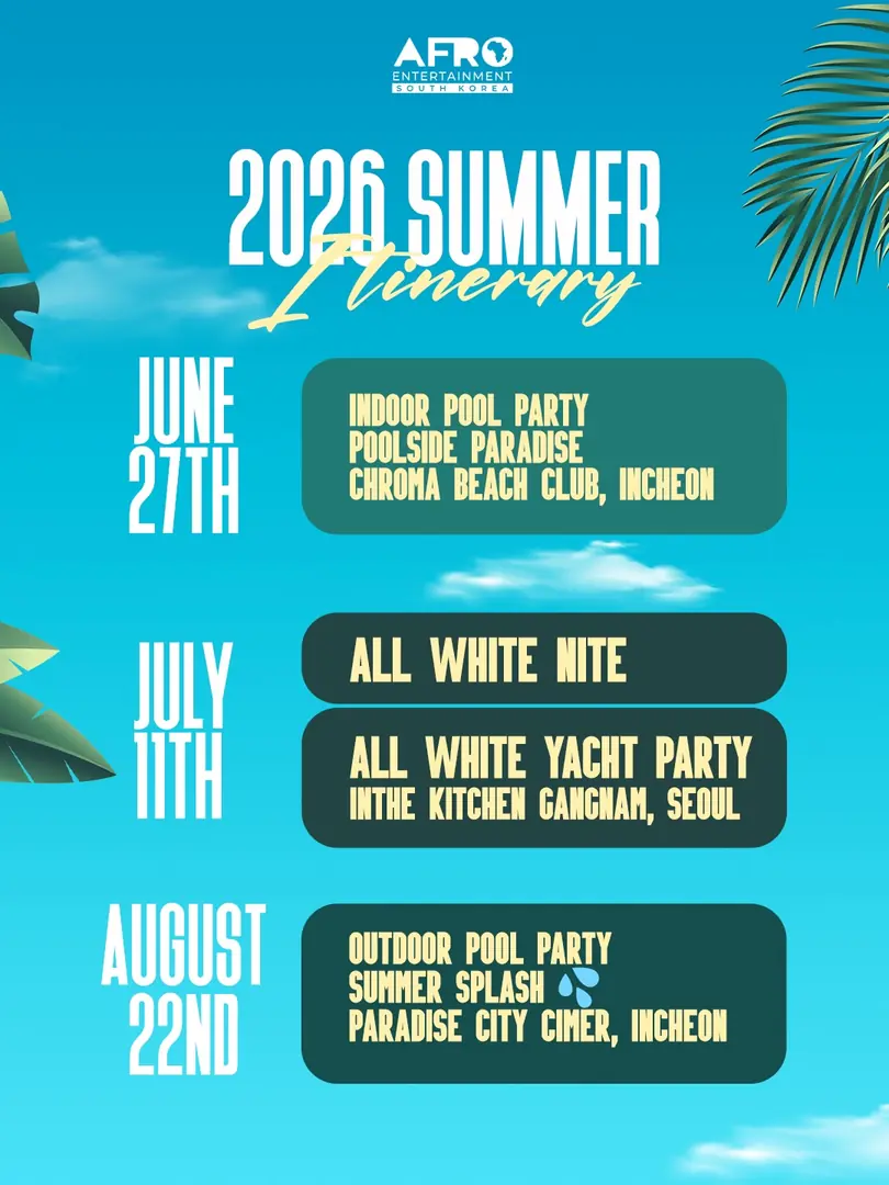 Afro Entertainment 2026 summer itinerary