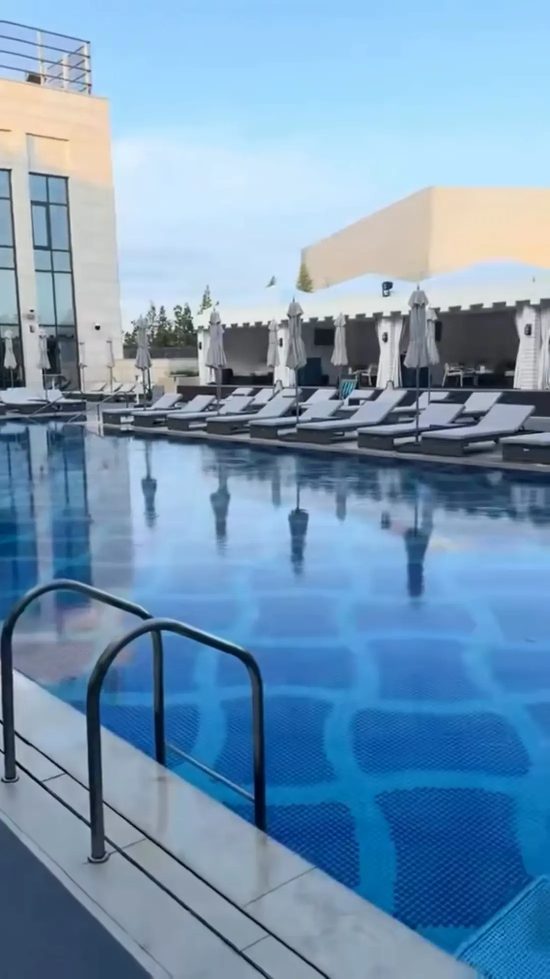 The outdoor pool at Paradise City CIMER, Incheon